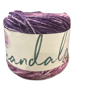 Lion‎ Brand Mandala Ombre Cake 100% Acrylic Yarn Chi #219X Purple New 5.3 oz